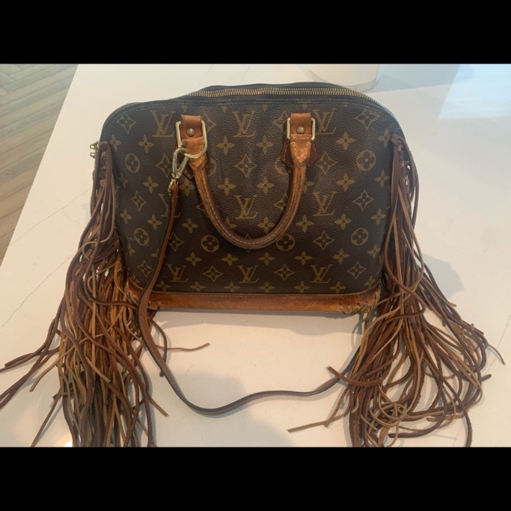 Louis Vuitton Monogram Satchel with Fringe